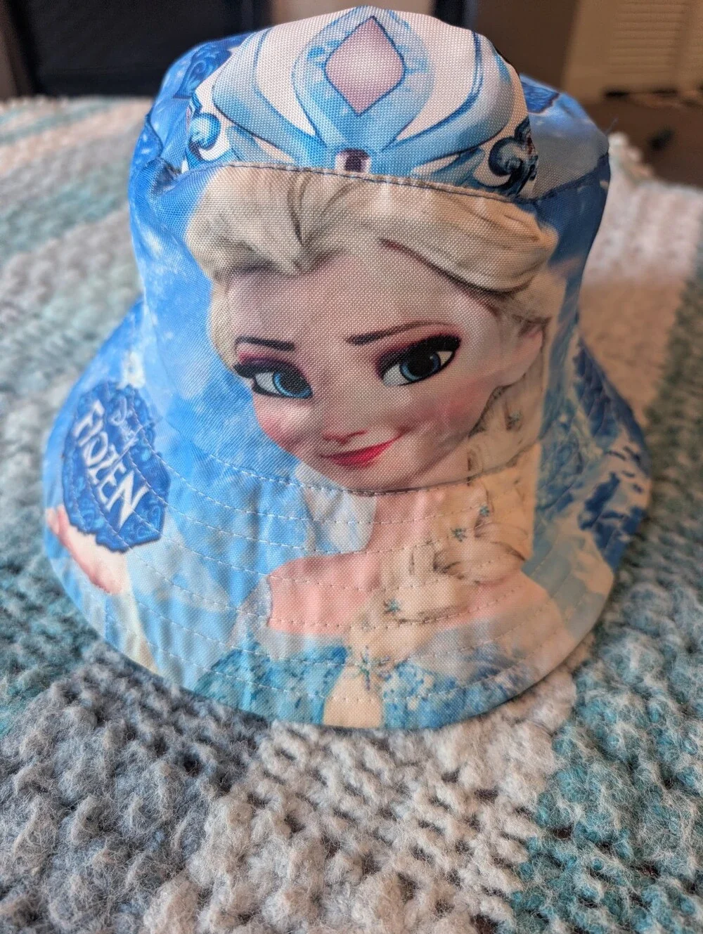Disney Frozen Elsa Blue‎ Kids Bucket Hat